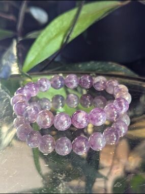 📤 LAST CALL AA-Quality Super Seven Auralite Amethyst Beaded Crystal Bracelet